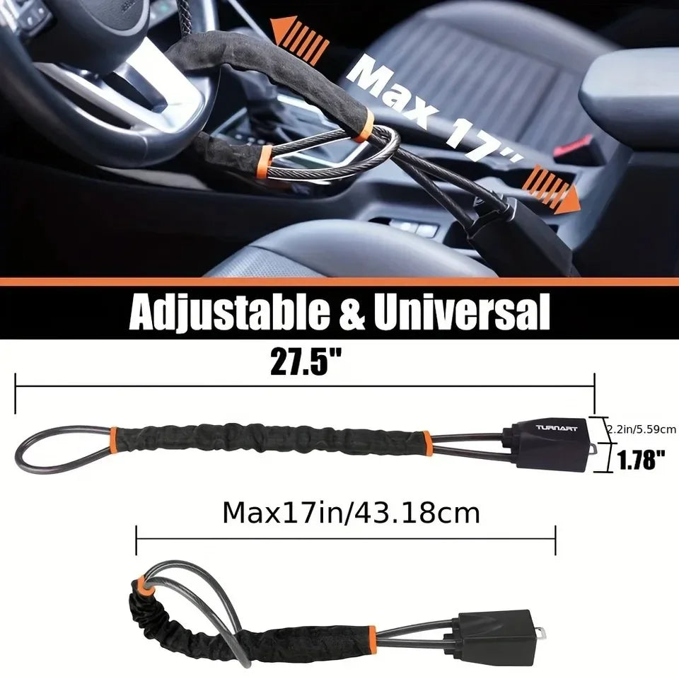 Universal Steering Wheel Lock Anti Theft Car Security Lock Heavy Duty for Cars SUVs & Trucks