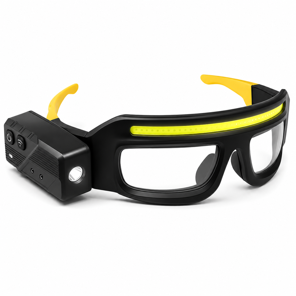 LED Work Light Safety Glasses | Rechargeable Hands-Free Task Light