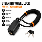 Universal Steering Wheel Lock Anti Theft Car Security Lock Heavy Duty for Cars SUVs & Trucks