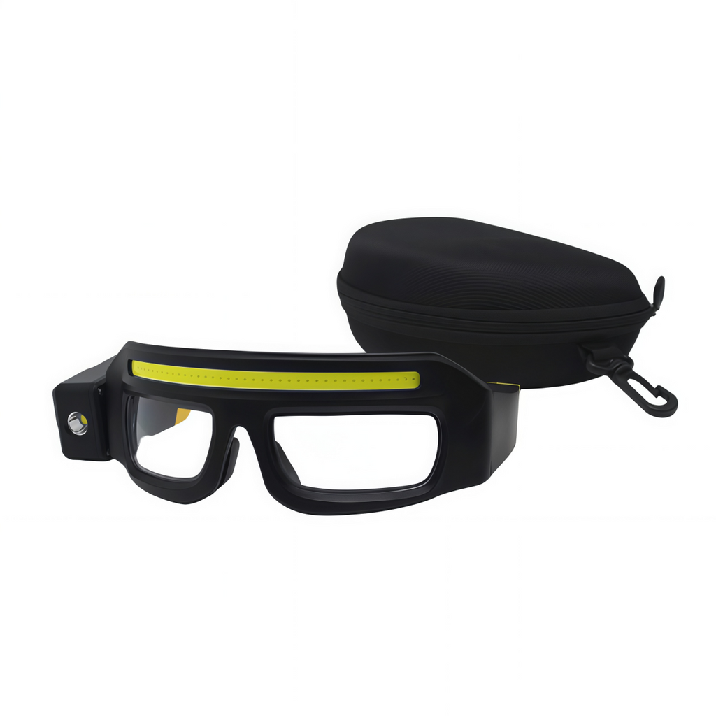 LED Work Light Safety Glasses | Rechargeable Hands-Free Task Light